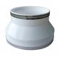 R�ducteur de conduit, adaptateur de conduit en PVC   20,3 � 15,2 cm