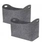 Porte b�ches en feutre Lot de 2 Pliable, Poign�e, Portable, R�utilisable