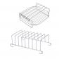 Support � Brochettes en Acier Inoxydable, Lot de 2 Set de Set de Pi�ces