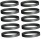 Lot de 10 joints � 80 mm en silicone pour tuyau po�le � granul�s max 250 �C