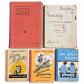 Lot de 5 anciens livres scolaires    Atlas, G�ographie, Lecture, Grammaire