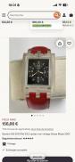Swatch AG 2001 r�f. 233 montre rectangulaire quartz cadran noir cuir rouge