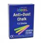 PK12 B�tons de Craie de 8 cm de Couleurs Assorties   coloris assortis