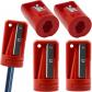 Lot de 4 Taille crayons de Charpentier Taille crayons Manuels   Rouge