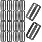 Lot de 10 Boucles de R�glage tri Glide en Plastique Noir   Boucle coulissante