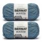 Maker Steel Blue Lot de 2 Paquets de 250 g 72% Coton   bleu acier