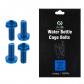 Lot de 4 Vis Porte bidons Alliage d'acier V�lo Boulons M5   bleu