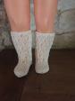 VETEMENT POUR POUPEE MODES ET TRAVAUX : CHAUSSETTES   FAIT MAIN