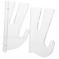 2pi�ces Support Mural pour Skate et Snowboard Rack de Rangement   Transparent