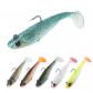 6Pcs Leurres de P�che Kit Leurres Spinnerbaits Souples   argent�, noir, rose