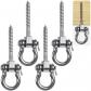 Lot de 4 Crochets de Balan�oire Robustes � 180 � Hamac de Yoga Corde pour