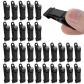 Lot de 30 Mini Pinces Crocodiles en M�tal de 4,9 x 1,3 cm   Noir