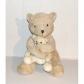 Peluche Ours Damart Avec Son Petit B�b� Sur Le Ventre 28cm
