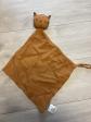 Doudou plat b�b� chat - tigre marron en tissu  Vertbaudet