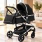 Poussette B�b� 3 en 1 Luxe   Landau Pliable, Nouveau N�, Voyage, Si�ge Auto