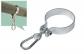 Crochets de Balan�oire Rond � 120 mm avec Mousqueton   Galvanis� Crocet Acier