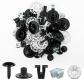 GOOACC GRC 70 35 pi�ces boulons de carrosserie pare �claboussures moteur pare chocs garde boue rivet poussoir