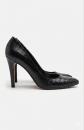 Vintage Manolo Blahnik London Black Croc Leather Pumps EU 41- IT 40