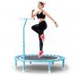 Trampoline de Fitness Pliable 200 kg � 102 cm avec Cordes �lastiques   Bleu