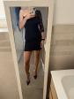 Alain Manoukian Robe fourreau noire dentelle asym�trique �paule d�nud�e 38