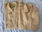 Lot militaire ancien   2 chemises Tergal, 2 cravates, 3 paires chaussettes