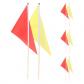 Lot de 8 Drapeaux de Marquage Triangulaires   Couleurs Assorties