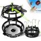 Lot de 2 Cages � App�ts de P�che 6 Crochets Multi angles   Noir Plastique