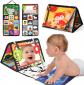 Jouet B�b� 0 12 Mois, Grand Livre Pliable Avec Miroir Et Dentition