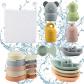 Jouet Bain B�b�, 16 Pi�ces Jouets De Bain Jouets � Presser Sensoriels Avec Batea
