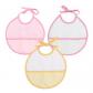 Lot de 3 Bavoirs en Point de Croix 6 9 Mois B�b� Fille   Couleurs Douces Coton