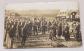 CPA Military Photo Squadron Musician Uniform Poilus Dance Train Departure