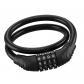 Cadenas V�lo � Code 4 Chiffres avec C�ble pour Trottinette et Moto   Noir
