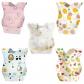 50 Pcs Papier Bavoirs pour Enfant Bebe avec Poche Miettes Couleur