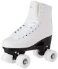 RC1 Classic Roller Patins � Roulettes pour Femmes et Homme 37 Blanc Simili Cuir