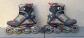 Rollerblade Lightspeed rollers en ligne gris-noir-rouge ABEC 7