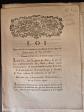 Loi R�volution 1791 Louis XVI Pas de Calais Commerce Alcool Eau de Vie Lot 3