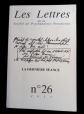Les lettres de la SPF  N� 26 la derni�re s�ance