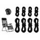 Lacets �lastiques de Remplacement pour Chaises Inclinables Fauteuils Kit de 8