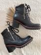 Bottines Free Lance noires cuir talon femme taille 36 tr�s bon �tat Free Lance