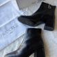 Bottines Freelance Paris Gray 70 cuir noir effet python T39 neuves