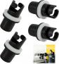 4 PCS Adaptateur De Tuyau Pour Pompe � Pied Bateau, Pour Paddle Kayak Cano�, Emb