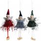 Peluche Ange Poup�e Suspension 3PCS Lutin de Noel Fille Decoration Sapin Red