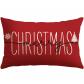 Housse de Coussin de No�l 40x60 cm D�cor de Joyeux Rouge Polyester