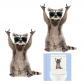 Stickers de Chats 3D 2Pcs D�coration du Foyer de Toilettes 30 x 22 cm Noir