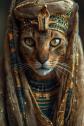 Plaque M�tal Chat �gypte Antique D�coration Murale �gyptienne 20x30 cm
