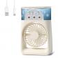 Mini Climatiseur Mobile Fan 3 en 1 Climatiseur Portable Blanc 15x60x20cm