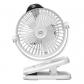 Ventilateur Portable USB Bureau Silencieux avec Clip Blanc 83x156x210mm