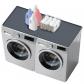Lave linge 130 x 65 cm Plan de Travail Antid�rapant Gris Fonc� Silicone