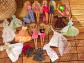 LOT DE 4 POUPEES BARBIE   2 SIMBA ACCESSOIRES ET V�TEMENTS