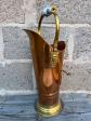 Cuivre antique-vintage-laiton   Saut de chemin�e avec poign�e en forme de t�te d